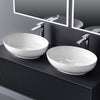 Ovales Keramik-Aufsatzwaschbecken mit glatter Oberfläche für moderne Bäder
