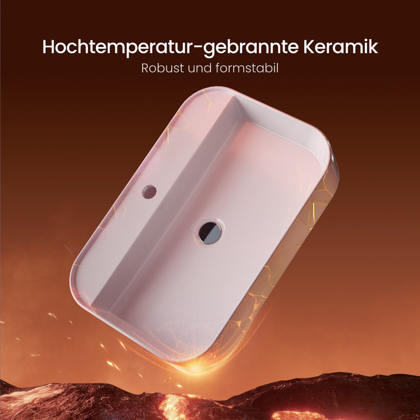 Aufsatzwaschtisch Ceraform CB02 - Weiß / 70 × 40 × 11 cm - Bild 6