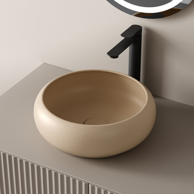 Aufsatzwaschbecken Ceraround CB11 - Beige matt - Bild 1