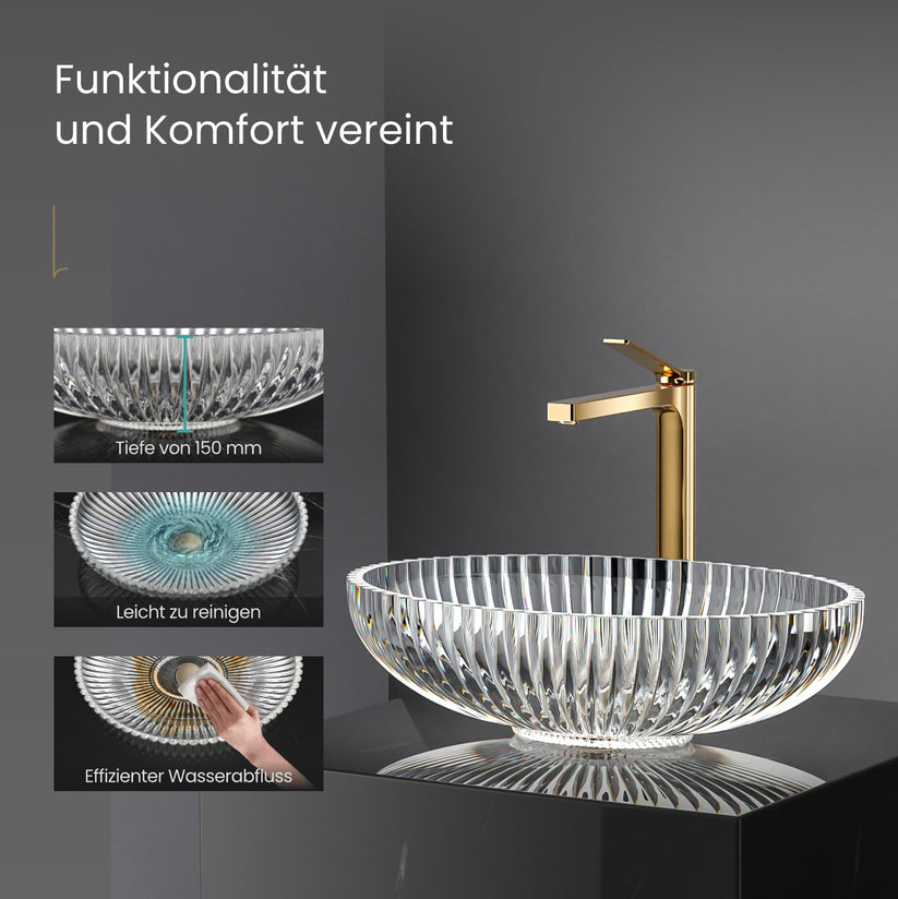 Aufsatzwaschbecken Glaval CB19 - Transparent - Bild 4