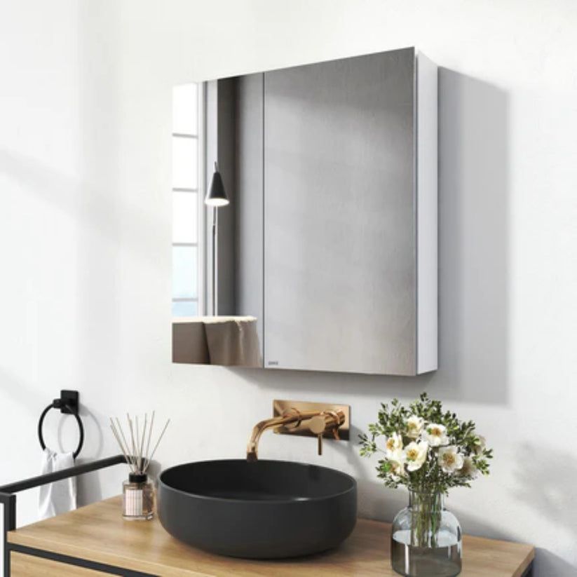 Badezimmer-Spiegelschrank MC6 - Weiß / 60 x 65 cm - Bild 12