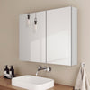 Bad-Spiegelschrank mit 2 Soft-Close-Flügeltüren & kupferfreiem Spiegel, 75–85 × 65 cm