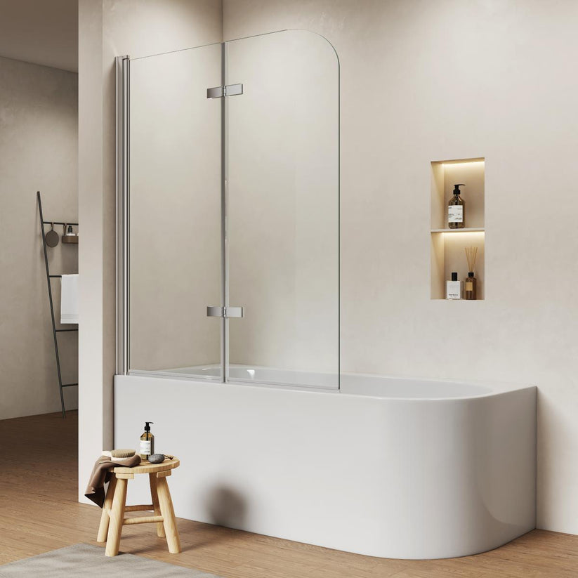 Badewannen-Duschwand Folenco FBSS - Chrom / 120 x 140 cm - Bild 14