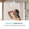 Duschsystem mit Thermostat, Glasablage & 3 Wasserfunktionen