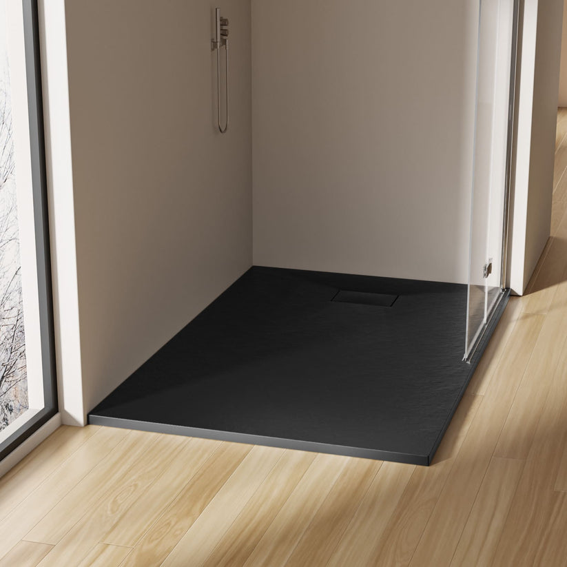 Duschwanne ST - Schwarz / 90 x 140 x 2.6 cm - Bild 4