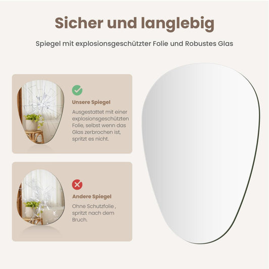 Tropfen Wandspiegel M33