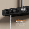 Duschsystem mit Thermostat, Regendusche & 3 Strahlarten