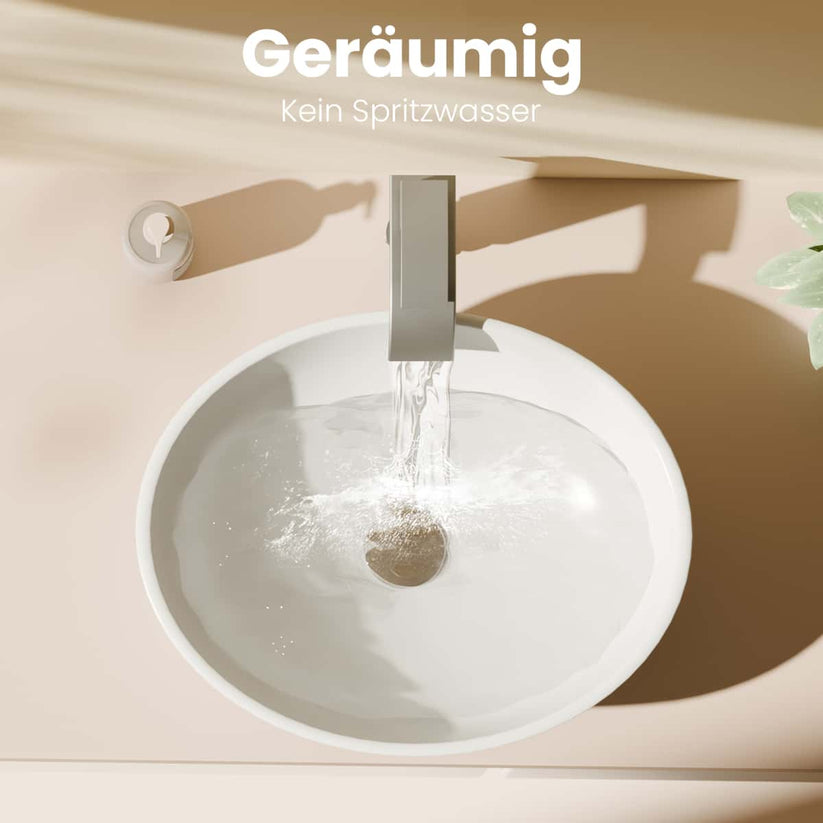 Aufsatzwaschtisch Bovelari CB05 - Weiß / 40 x 33 x 14.5 cm - Bild 10