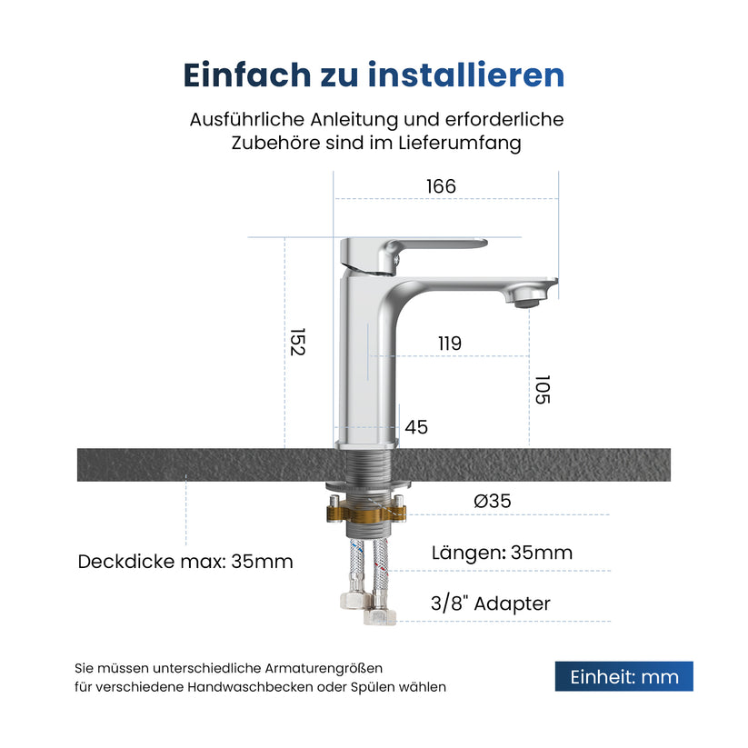 Wasserhahn Slimline XF23 Kurz - Bild 7