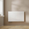 EMKE Flachheizkörper Horizontal Einlagig Seitenanschluss Wohnzimmer (Anthrazit/Weiß)