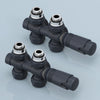 Multiblock-Heizkörperventil mit Thermostat, geeignet für G 1/2" & 15 mm Rohre