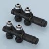 Multiblock-Heizkörperventil mit Thermostat, geeignet für G 1/2" & 15 mm Rohre