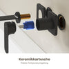 Wandarmatur mit Einhebelmischer und ultraflachem Auslaufdesign
