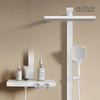 Duschsystem mit Thermostat, Regendusche & einstellbarem Wasserdurchfluss