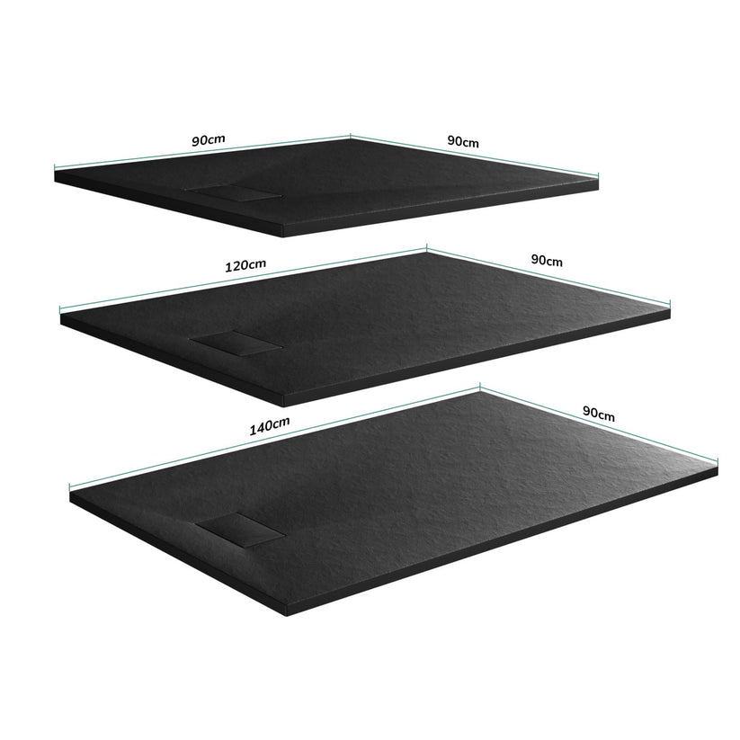 Duschwanne ST - Schwarz / 90 x 140 x 2.6 cm - Bild 8