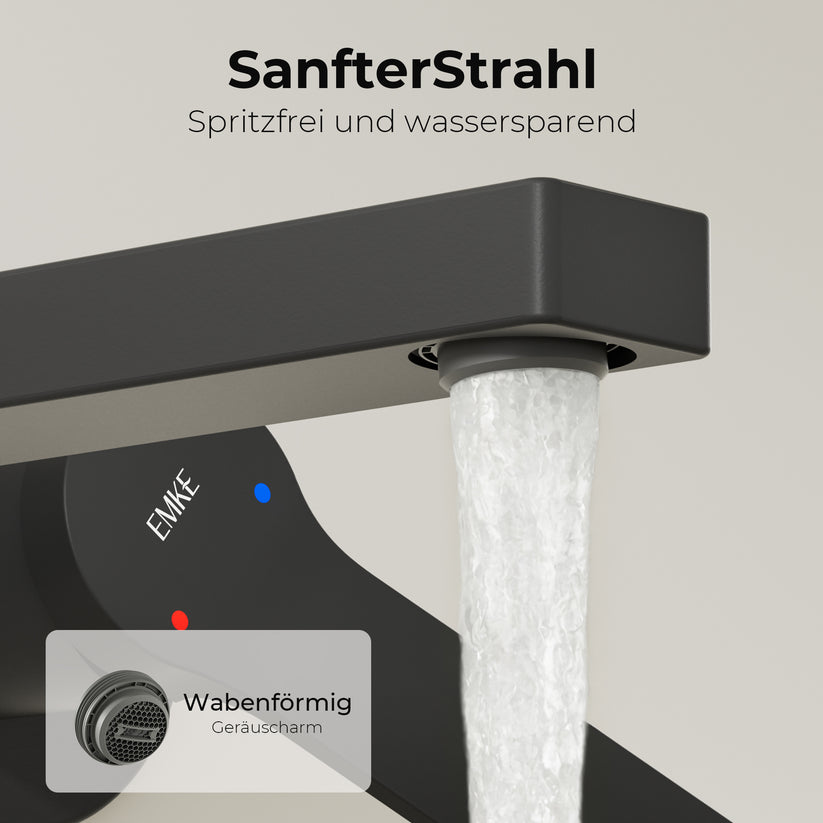 Einhebelmischer Wasserhahn XF22 - Schwarz matt - Bild 4