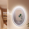 Ovaler LED-Badezimmerspiegel mit Antibeschlag und 3 Lichtfarben