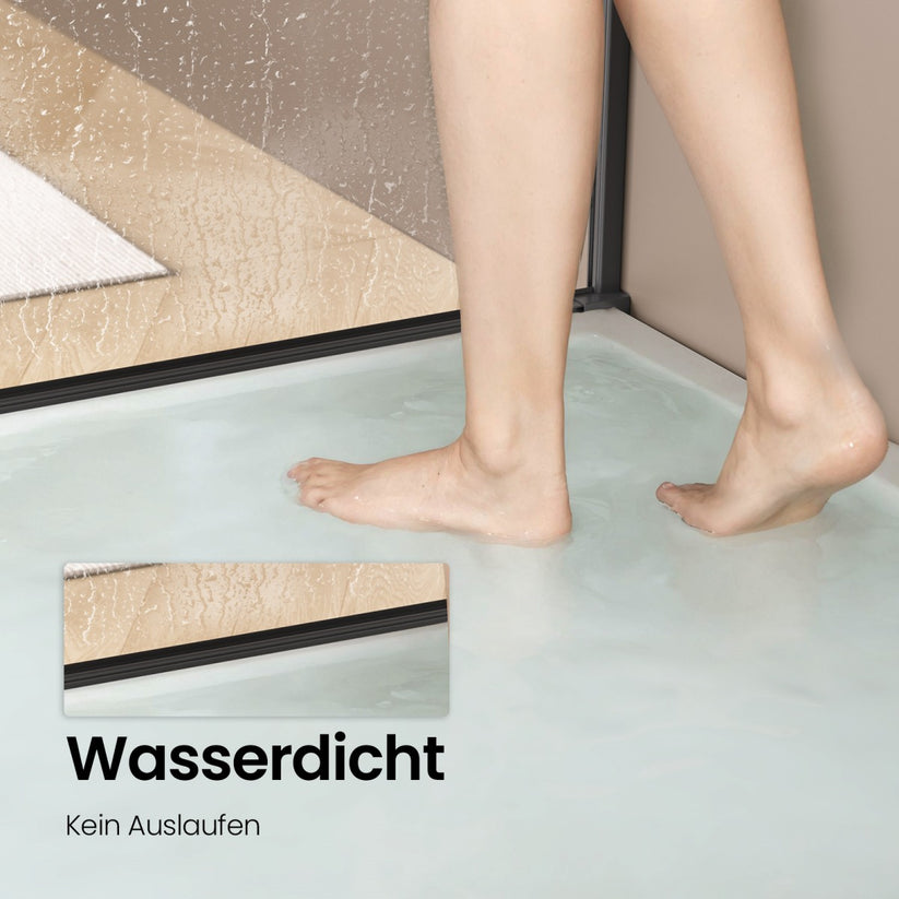 Schiebetür Duschkabine Slidenco WS - Schwarz / 120 x 195 cm - Bild 7