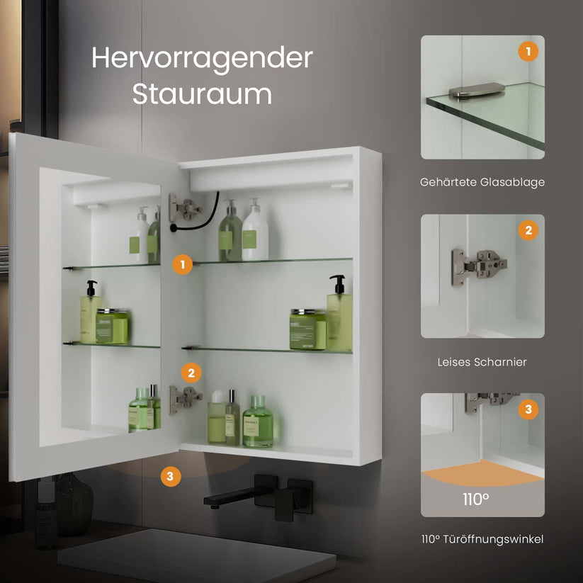 Badezimmer-Spiegelschrank MC02 - Bild 4