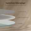 Ovaler Wandspiegel mit kupferfreiem Glas und Aluminiumrahmen