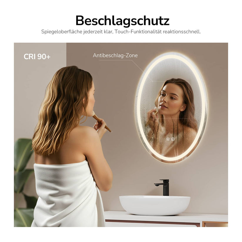 Badezimmerspiegel Glowrim OLM19 - 60 x 80 x 3 cm - Bild 13