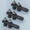 Multiblock-Heizkörperventil mit Thermostat, geeignet für G 1/2" & 15 mm Rohre