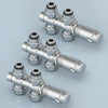 Multiblock-Heizkörperventil mit Thermostat, geeignet für G 1/2" & 15 mm Rohre
