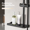 Brauseset mit Handbrause, höhenverstellbarer Stange & Seifenablage