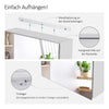 Bad-Spiegelschrank mit Soft-Close & kupferfreiem Spiegel, 50 × 65 cm