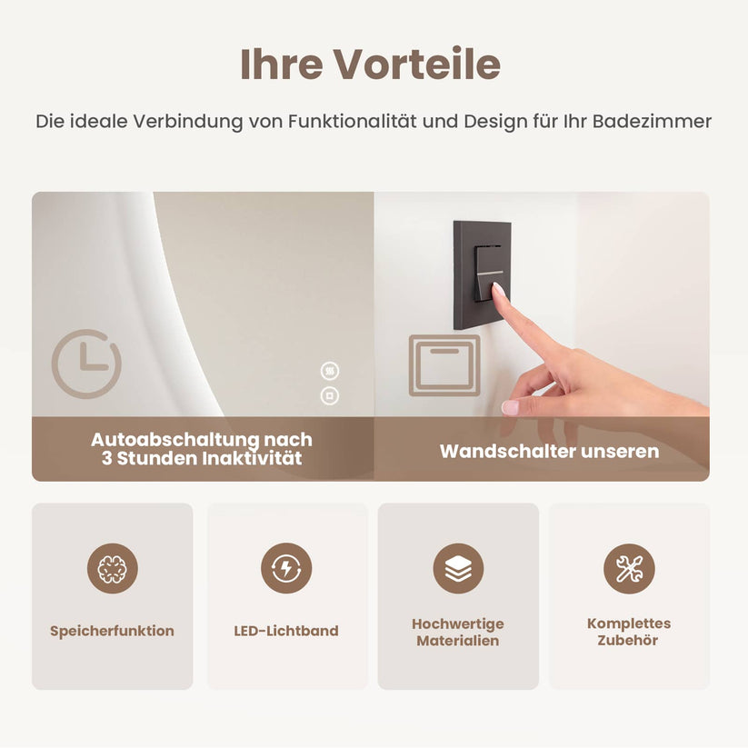 Badezimmerspiegel Glowrim LM33 - Bild 6