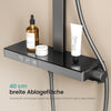 Duschsystem mit Thermostat, Glasablage & 3 Wasserfunktionen