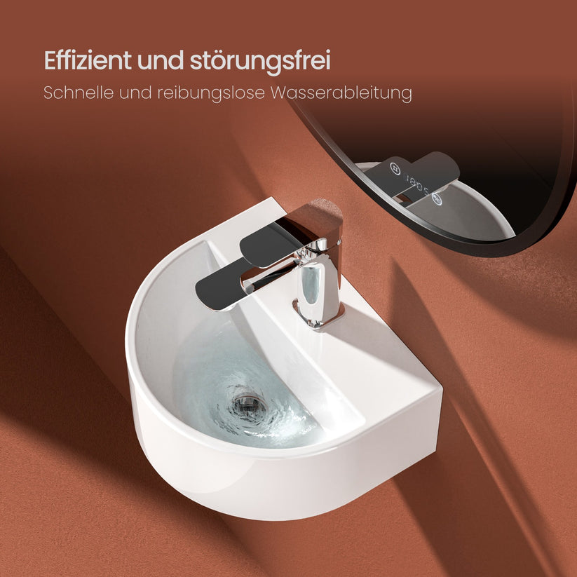 Keramik-Hängewaschbecken CB16 - Weiß - Bild 4