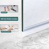 EMKE Schwallschutzleiste S04 Badezimmer, geeignet für 4–6 mm Glas (abreißbare Kante), Schwanzlänge 20 mm, Tropfreflektordichtung, verwendet für 4–6 mm Glas, Material PVC, Farbe klar.