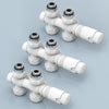 Multiblock-Heizkörperventil mit Thermostat, geeignet für G 1/2" & 15 mm Rohre