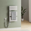 Elektrischer Handtuchheizkörper ESFTR – Flachrohr-Design, einseitig, rein elektrisch, mit Thermostat & Timerfunktion