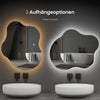 LED-Badezimmerspiegel mit Anti-Beschlag, Touch-Steuerung & 3 Lichtfarben, rahmenloses Design