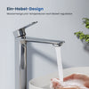 Waschtischarmatur mit Keramikkartusche und ultraflachem Design