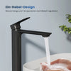 Waschtischarmatur mit Keramikkartusche und ultraflachem Design