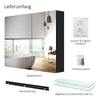 Bad-Spiegelschrank mit 2 Soft-Close-Flügeltüren & kupferfreiem Spiegel, 60 × 65 cm