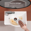 Keramik-Hängewaschbecken mit Armaturenbohrung, kompakt & flexibel für kleine Bäder