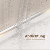 Eck-Duschkabine mit Drehfalttür & Seitenwand, ESG-Sicherheitsglas, 185 cm Höhe