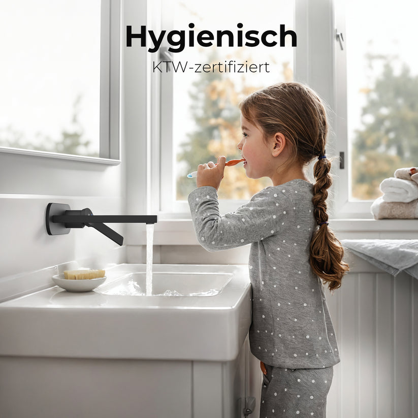 Einhebelmischer Wasserhahn XF22 - Schwarz matt - Bild 5