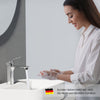 Waschtischarmatur mit Keramikkartusche und ultraflachem Rohrdesign