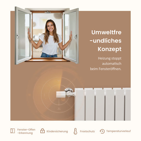 Smarter Heizkörperthermostat RTH1W, über APP steuerbar (Tuya Zigbee 3.0-Gateway erforderlich)