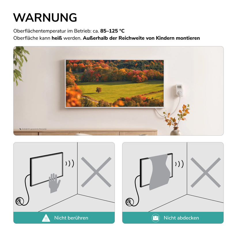Elektroheizkörper Flatsim ERH - 1200 Watt / Goldherbst - Bild 20