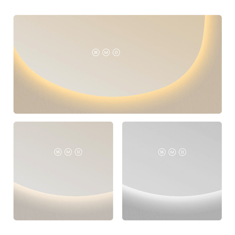 Badezimmerspiegel Glowrim LM34 - 75 × 55 × 3 cm - Bild 5