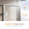 Duschsäule mit Thermostat, Regendusche & einstellbarem Wasserdurchfluss