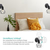 Wandleuchte mit schwenkbarem Leuchtkopf & modernem Hohldesign – 1-flammig, schwarz