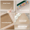 EMKE Badspiegel "LeeMi Ω Pro" 60*80cm mit LED Beleuchtung und Touch Schalter(Schlaue 3-in-1-Touch.)