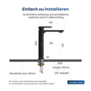 Waschtischarmatur mit Keramikkartusche und ultraflachem Design